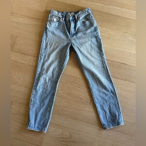 Madewell Light Wash Straight Leg Jeans